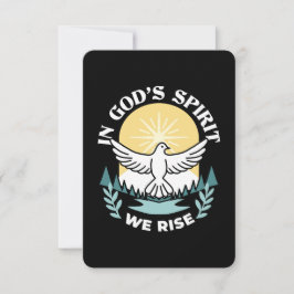 Tarjeta De Agradecimiento Fortaleza espiritual en Dios - Levantando a los cr