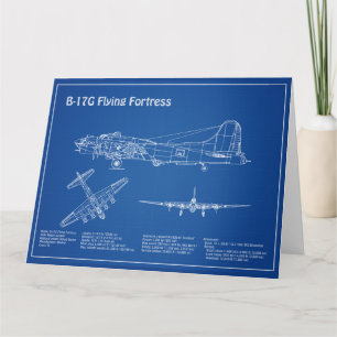 Tarjeta De Agradecimiento Fortaleza Voladora B-17 - Planes de Planes de Plan