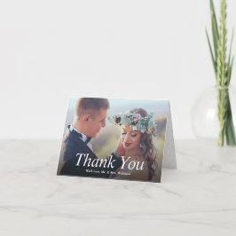 Tarjeta De Agradecimiento Foto Boda favorita Gracias