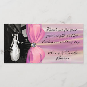 Tarjeta De Agradecimiento Foto boda Gracias