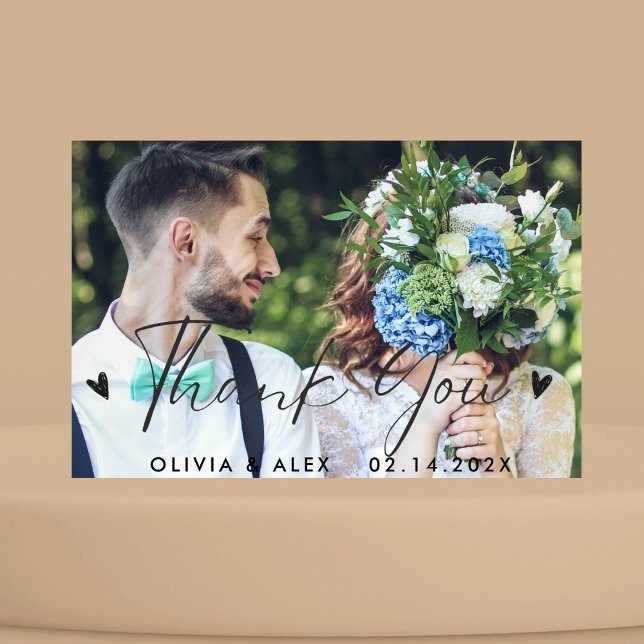 Tarjeta De Agradecimiento Foto boda Gracias (Subido por el creador)