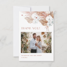 Tarjeta De Agradecimiento Foto | Boho acuarela