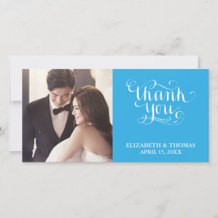 TARJETA DE AGRADECIMIENTO FOTO CON LETRA ELEGANTE 