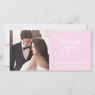 TARJETA DE AGRADECIMIENTO FOTO CON LETRA ELEGANTE 