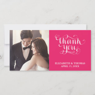 TARJETA DE AGRADECIMIENTO FOTO CON LETRA ELEGANTE