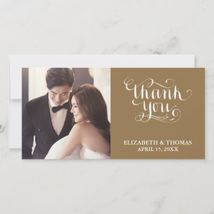 TARJETA DE AGRADECIMIENTO FOTO CON LETRA ELEGANTE 