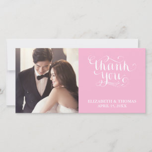 TARJETA DE AGRADECIMIENTO FOTO CON LETRA ELEGANTE