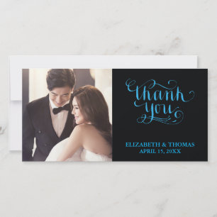 TARJETA DE AGRADECIMIENTO FOTO CON LETRA ELEGANTE 