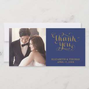 TARJETA DE AGRADECIMIENTO FOTO CON LETRA ELEGANTE 