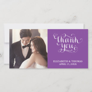 TARJETA DE AGRADECIMIENTO FOTO CON LETRA ELEGANTE
