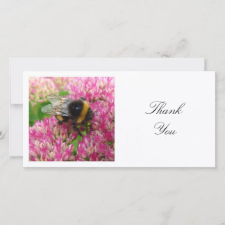 Tarjeta De Agradecimiento Foto Cuadrada - Abeja Bumble
