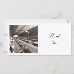 Tarjeta De Agradecimiento Foto Cuadrada - Estación de Paddington