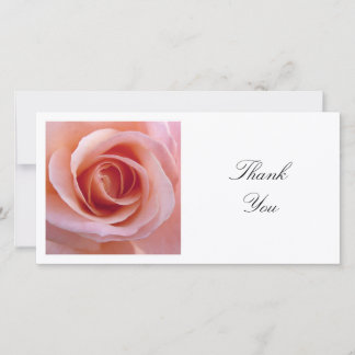 Tarjeta De Agradecimiento Foto Cuadrada - Rosa Rosa