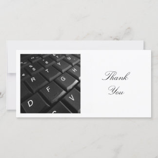Tarjeta De Agradecimiento Foto cuadrada - Teclado