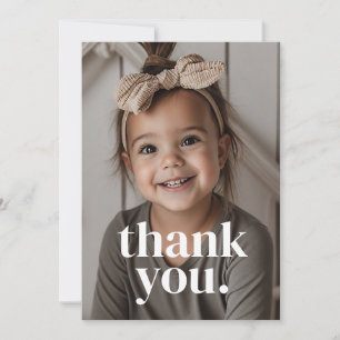 Tarjeta De Agradecimiento Foto de 3er cumpleaños - tres