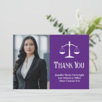 Foto de abogado blanco morado de personalizado Law