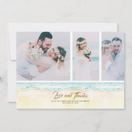 Tarjeta De Agradecimiento Foto de Beach Wedding