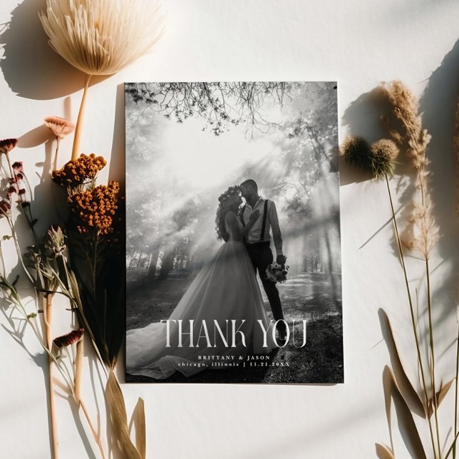 Tarjeta De Agradecimiento Foto de Boda ruso vintage (Subido por el creador)