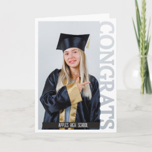 Tarjeta De Agradecimiento Foto de celebración de graduación en el examen de 