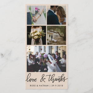 Tarjeta De Agradecimiento Foto de cinco Amor De Pareja Casada Y Gracias Sc