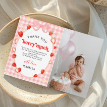 Foto de cumpleaños de la primera fresa de Berry Gi