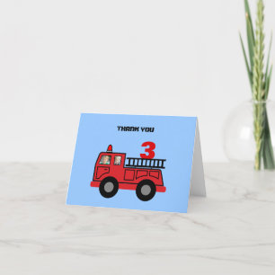Tarjeta De Agradecimiento Foto de Cumpleaños Personalizada del Niño con Cami
