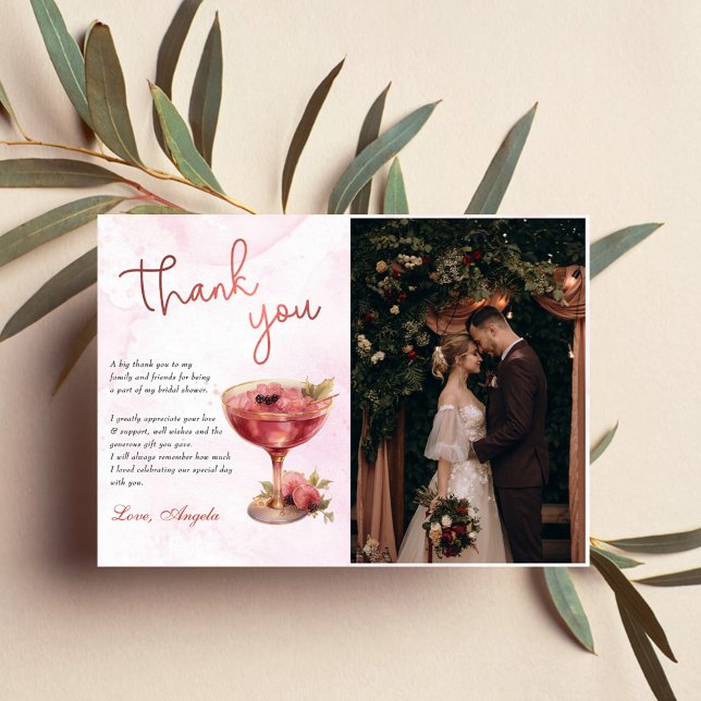 Tarjeta De Agradecimiento Foto de Desayuno Brunch y Burbujas para Despedida  (Subido por el creador)