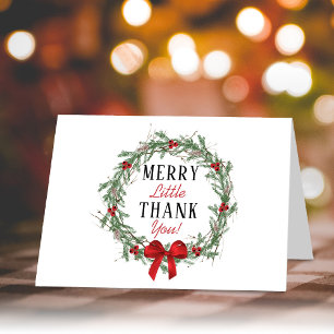 Tarjeta De Agradecimiento Foto de Despedida de Soltera con Navidad Alegre