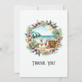 Tarjeta De Agradecimiento Foto de fin de semana de Bachelorette Club Social 