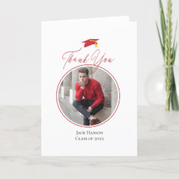 Tarjeta De Agradecimiento Foto de Grad, GRADUATION Gracias