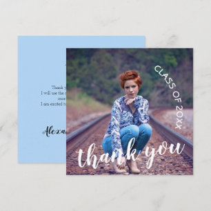 Tarjeta De Agradecimiento Foto de graduación de la promoción de 2023 Agradec