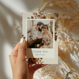 Tarjeta De Agradecimiento Foto de Hazelwood Boda