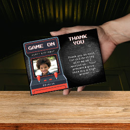 Tarjeta De Agradecimiento Foto de juego de arcade ladrillo pared retro