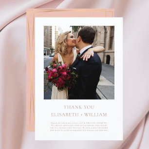 Tarjeta De Agradecimiento Foto de la boda de destino de Nueva York