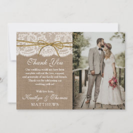 Tarjeta De Agradecimiento Foto de la colección de Bodas de doble reverencia