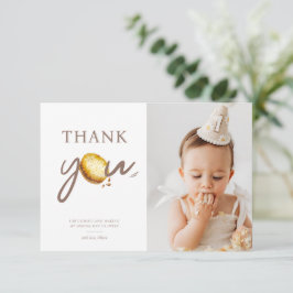 Tarjeta De Agradecimiento Foto de la fiesta de cumpleaños número uno de Milk