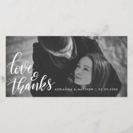 Tarjeta De Agradecimiento Foto de los pares del amor y de las gracias el |