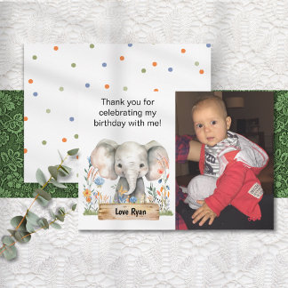 Tarjeta De Agradecimiento Foto de Niños Gracias