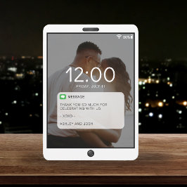 Tarjeta De Agradecimiento Foto de pantalla de bloqueo de teléfono celular