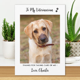Tarjeta De Agradecimiento Foto de perro Mascota Veterinaria Personalizada