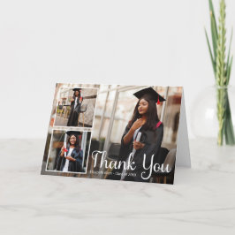 Tarjeta De Agradecimiento Foto de Personalizado de graduación