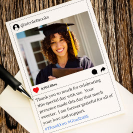 Tarjeta De Agradecimiento Foto de publicación en redes sociales agradecimien