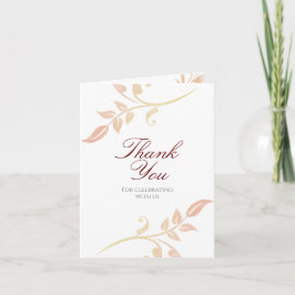 Tarjeta De Agradecimiento Foto De Swirl De Otoño