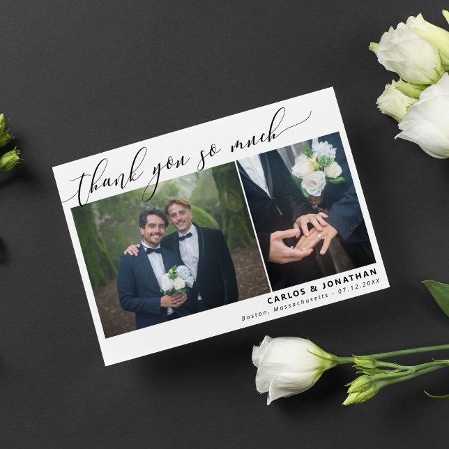 Tarjeta De Agradecimiento Foto de White 2 Bodas Muchas Gracias (Subido por el creador)