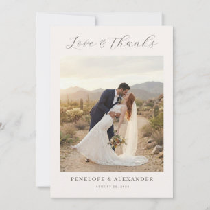 Tarjeta De Agradecimiento Foto del desierto romántico