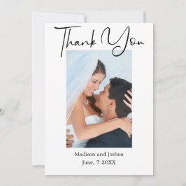 Tarjeta De Agradecimiento Foto elegante