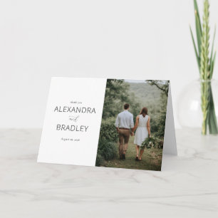 Tarjeta De Agradecimiento Foto elegante verde romántica