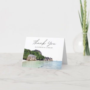 Tarjeta De Agradecimiento Foto en blanco de Seychelles