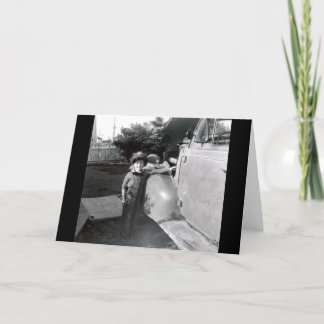 Tarjeta De Agradecimiento Foto en blanco y negro de los años 50