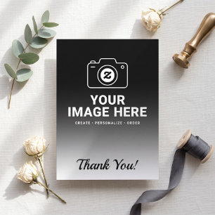 Tarjeta De Agradecimiento Foto favorita personalizada con texto